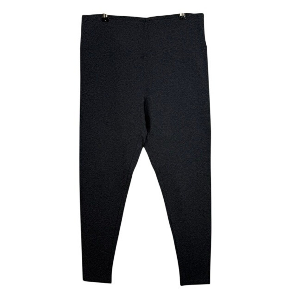 Soft Surroundings Leggings Cotton Blend Heathered Charcoal Gray Medium
